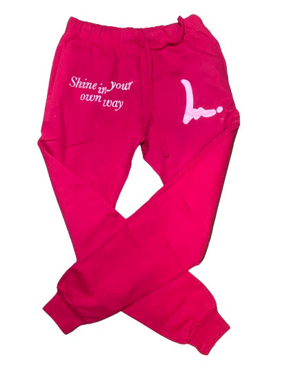 Pink starburst joggers